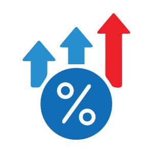 High-interest rates icon