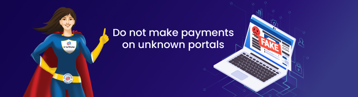 Unknown portal scam awareness image